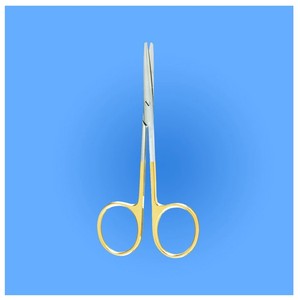 Ciseaux de strabisme courbés Knapp par Hosanna Surgical HS-0426-402, instrument chirurgical manuel, 4 1/2 po, certifié CE - Product Image 5