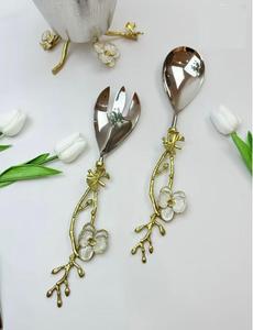 Cuchara de Acero Inoxidable con Acabado Dorado Estilo Antiguo a Precios Bajos en Venta - Product Image 2