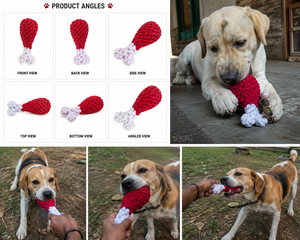 Braided Cotton Rope Dog Drumstick Chew Toy Interactive Pet Toy OEM ODM Divine International - Product Image 4