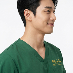 Medical <b>Scrubs</b> 2 Piece Suit Men \ Surgical <b>Uniforms</b> Nursing Doctor's \ V-Neck <b>Scrub</b> Top & Jogger Trouser Men - Product Image 3