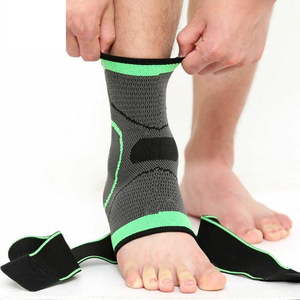 Professional Grade Neoprene Ankle Strap Durable Steel D Ring Adjustable <b>Compression</b> Protection Unisex Soft Padding for Workout - Product Image 2