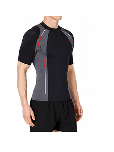 Breathable Short Sleeve Rash Guard Quick Dry <b>Compression</b> Fitness Rash Guard Top Digital Printing Athletic Rash Guard <b>for</b> <b>Men</b> - Product Image 2