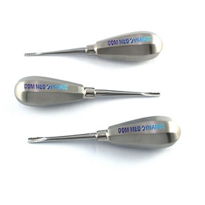 Kopp Premium Instrument d'extraction dentaire de type français en acier inoxydable, élévateur manuel pour racines, chirurgie buccale Classe I Dom Med - Product Image 1