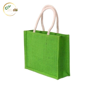 Fashionable Green Fiber Jute Carry <b>Bag</b> Eco Friendly Natural Fiber Reusable Tote for Shopping - Product Image 2