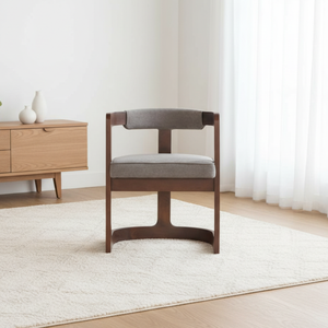 Chaise de salle à manger contemporaine Phillips avec structure en bois massif, rembourrage super confortable pour la maison, le bureau, l'hôtel - Product Image 1