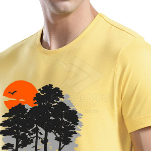Service OEM, t-shirts pour hommes imprimés personnalisables, 100% coton, respirants, écologiques, décontractés, tailles adultes - Product Image 6