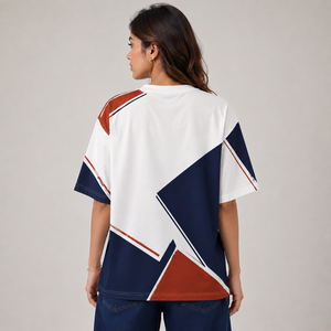 Women's Oversized Loose Streetwear Casual Solid Color Anti-Wrinkle <b>Long</b> <b>Length</b> Summer <b>T</b>-<b>Shirt</b> 100% Cotton Breathable - Product Image 5