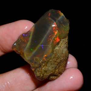 โอปอลเอธิโอเปียเกรด AAA แท้ 100% แบบหยาบ 4 ชิ้น คุณภาพระดับ Welo Fire Oily  ได้รับการรับรองจากผู้ตรวจสอบบุคคลที่สาม สำหรับทำเครื่องประดับ - Product Image 3