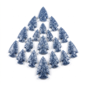 Puntas de flecha de piedra natural: Aventurina azul, Jaspe de fantasía, Cristal. Puntas de flecha curativas. Gemas para mayoristas de cristales. - Product Image 6