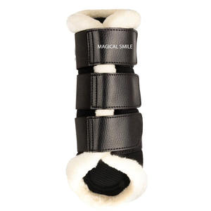 Bottes de brossage pour chevaux de haute qualité, guêtres très souples offrant une protection optimale et bottes de brossage en maille respirante - Product Image 6