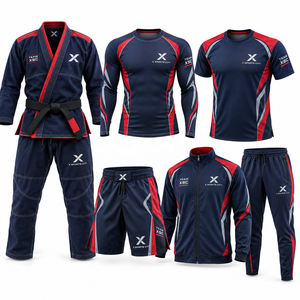 Uniformes personnalisés pour clubs et équipes d'arts martiaux |   Bleu Rouge Vert Violet Blanc |   Fabricant OEM ODM |   Vêtements de sport et d'arts martiaux | - Product Image 1