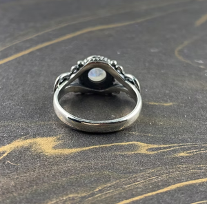 Dainty Handmade Romantic Moonstone <b>Ring</b> 3.6 Grams Gemstone Handmade Jewelry for Everyday Wear Gifts - Product Image 4