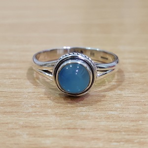 Aqua Chalcedony <b>Fine</b> <b>Ring</b> 3.6 Grams Weight - Product Image 1