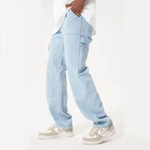 Jean vintage multi-poches de qualité supérieure pour homme, confortable et respirant - Product Image 4