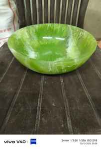 ชามสลัดเรซินอีพ็อกซี่หินอ่อนสีฟ้าครามฐานที่ทันสมัยทำด้วยมือโดยผู้ผลิตมืออาชีพ - Product Image 5