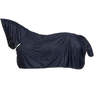 Housse de pluie imperméable de luxe bleu marine 75 avec protection du cou en Ripstop pour l'équitation - Product Image 1