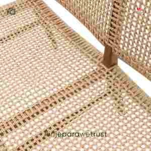 Handcrafted Solid Teak Garden <b>Bench</b> Natural Woven Seat Luxury Outdoor Furniture for Hotel Villa Resort and Garden - Product Image 3