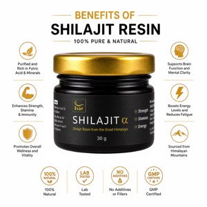 Resina de Shilajit 100% Pura 30g, Suplemento Dietético Natural para Adultos, Rico en Ácido Fúlvico y Húmico, Más de 85 Minerales Traza, Origen Uttar Pradesh - Product Image 4