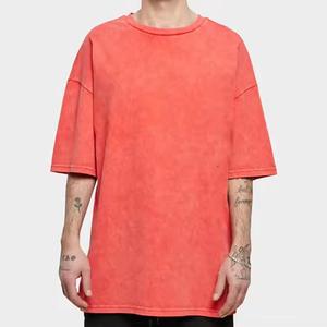 เสื้อยืดคอรัลคอตตอนตัวใหญ่ทรงโอเวอร์ไซส์ คอกลม แขนสั้น สไตล์ลำลอง ผ้าเจอร์ซีย์เนื้อนุ่ม ทรงปกติ สตรีทแวร์ ผ้าวอร์สเตด - Product Image 4