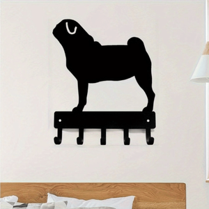 CIFbuy Gancio da Parete in Metallo Nero Chic, Decorazione per la Casa, Regalo per le Feste, Scultura Portaoggetti da Parete per Servizio di Ritiro Temu - Product Image 5