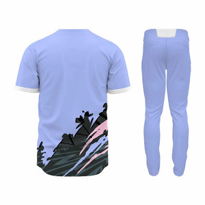 Servicio OEM, Diseño de Uniformes de Béisbol, Precio al por Mayor, Uniforme de Béisbol para Hombre Hecho de Poliéster 100% - Product Image 3