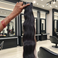 Tissage en lot de cheveux bruts non traités rebondissants ondulés lisses bouclés Fournisseurs de cheveux humains indiens bruts Vente en gros
