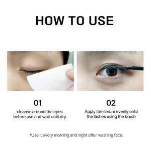 Suero de Colágeno con Péptidos Nutritivos para Pestañas, Marca Privada, Esencia de Mora Coreana, Acondicionador de Pestañas - Product Image 5