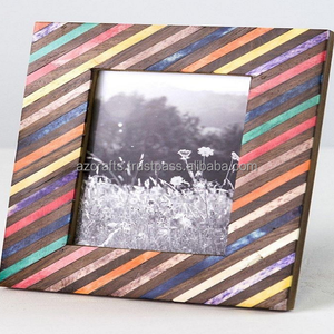 Fram Timber Resin Luxury Eco-friendly Photo <b>Frame</b> Customized Color Inlay High Quality Safety Packing Durable Wood Metal MDF - Product Image 6