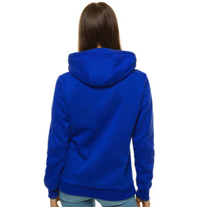 Outdoor Use Comfortable Women's Pullover Hoodies Drawstring Style Long Sleeve Streetwear Hooded Sweatshirt - Product Image 2
