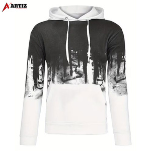 Custom Logo Sublimation Men's Fleece <b>Hoodies</b> Wholesale 100% Cotton Printed Full Color Casual Street-wear <b>Plain</b> Workout Wear - Product Image 5