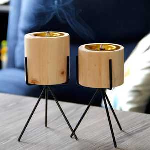 Latest Fancy Design Wooden Wood Pattern Bakhoor Wedding Religious Aromatic Fragrance Durable Wood Incense <b>Burner</b> Stick Holder - Product Image 4