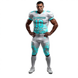 Uniforme de Fútbol Americano Personalizado, Unisex, Pantalones Cortos, Absorbentes de Humedad, de Secado Rápido, Transpirables, Sublimados, Ropa Deportiva para Equipo - Product Image 6