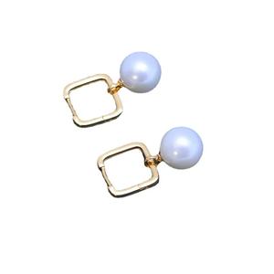 Boucles d'oreilles pendantes fines en argent S925 avec fermoir, minimalistes, en eau douce, 10-11 mm, blanches, à forte luminosité, pour femme - Product Image 5