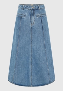 Falda Maxi de Mezclilla de Alta Calidad para Mujer, Talla Grande, Transpirable, de Algodón, Informal, Personalizable - Product Image 6