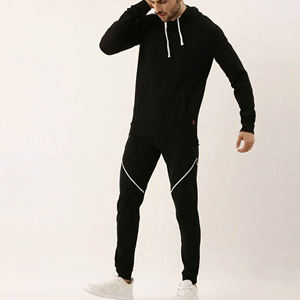 Conjuntos Deportivos Casuales de Invierno en Algodón y Felpa, Trajes Deportivos OEM con Contraste de Color, Unisex - Product Image 3