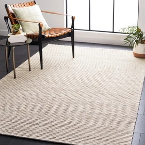 Tapis rectangulaire en coton tissé plat, couleur unie, avec dos antidérapant en caoutchouc, pour la décoration du salon - Product Image 1