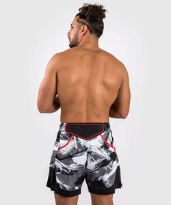 Shorts de Muay Thai et MMA noirs personnalisés avec logo, style urbain, pour fitness, gym, athlétisme, kick-boxing et combat – Vente en gros - Product Image 5