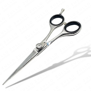 Ciseaux de barbier professionnels personnalisés de 6,5 pouces en acier inoxydable, ciseaux à cheveux avec manche de couleur personnalisée et étui en cuir PU - Product Image 2