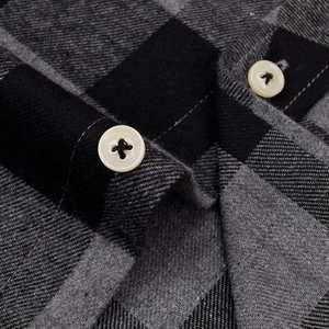 Chemise en flanelle classique pour homme, tendance et de qualité supérieure, 100% coton, respirante, infroissable, à carreaux, manches longues, boutonnée - Product Image 3