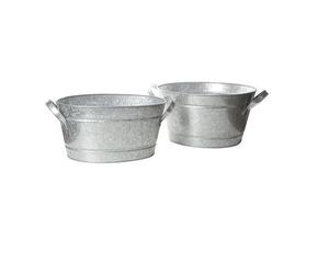 Bacs de rangement en métal avec poignées, idéaux pour les plantes et l'organisation, bac à plantes élégant pour la maison, le bureau et l'extérieur - Product Image 4