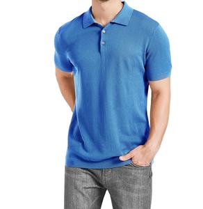 Polo de haute qualité pour hommes 100% coton tricoté décontracté Golf Polo T-Shirt pour hommes - Product Image 2