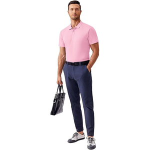 Camisa Polo de Golf Clásica con Cierre de 3 Botones, Tejido Suave, Transpirable, Fácil de Cuidar, Sin Arrugas - Product Image 2