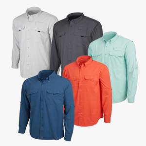 Camisa de Pesca Sublimada Verde de Manga Corta con Botones y Protección Solar de Secado Rápido Tonton Design - Product Image 6