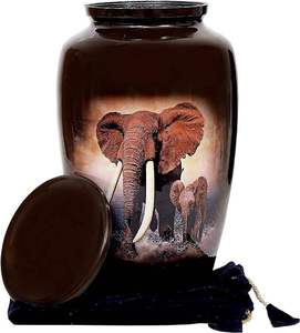 Urnes Métalliques Patriotiques Aigle Noir pour Cendres, Urnes Commémoratives en Métal pour Présentation à Domicile - Product Image 6