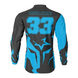 Maillot de sport respirant coupe-vent grande taille style motocross à manches longues pour VTT, BMX, descente et course MX - Product Image 6