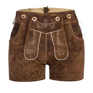 Carnaval-Halloween Femmes Plus-Size Lederhosen-Shorts Allemand-Trachten Respirant Bavarois-Oktoberfest Costumes Plissés - Product Image 1