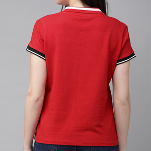 บริการ OEM เสื้อผ้าผู้หญิงคุณภาพสูง ระบายอากาศ แห้งเร็ว เสื้อผ้าลำลองฤดูร้อน เสื้อกอล์ฟแขนสั้น MOQ ต่ำ ทรงพอดีตัว - Product Image 3