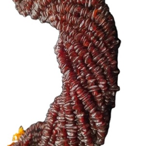 Perle di <span class=keywords><strong>ambra</strong></span> rossa coltivate d'acqua dolce di alto livello 100% bracciale di gioielli per <span class=keywords><strong>dentizione</strong></span> certificati sciolti da 8mm naturali che fanno massa - Product Image 1