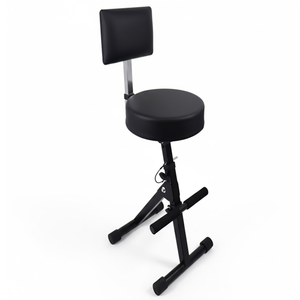 Tabouret de bar réglable pour garage avec dossier, tabouret de guitare pliable avec siège réglable en hauteur GAPGAR048 - Product Image 3