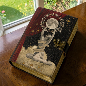 Diario Personalizado Grimoire de Luz Lunar, Libro de Sombras, Cuaderno de Cuero, Libro de Hechizos Celestiales, Diario de Escritura, Regalo - Product Image 6